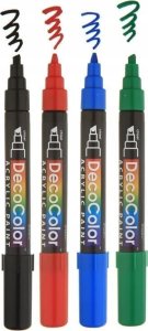 Marvy Uchida Akrilowe markery 'Marvy Decocolor Acrylic' #315-4A Primary, 4 vnt 2