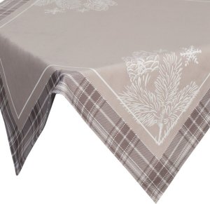 Eurofirany Serweta świąteczna HOLLY 85X85 beżowa 1
