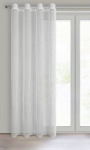 Eurofirany Firana na przeotkach o strukturze siatki eko ATENA 140X260 biała 2