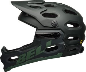 Bell Kask full face BELL SUPER 3R Rozmiar kasku: S(52-56cm), Wybierz kolor: Matte Dark Green Infrared 16