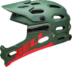 Bell Kask full face BELL SUPER 3R Rozmiar kasku: S(52-56cm), Wybierz kolor: Matte Dark Green Infrared 32