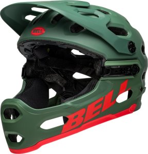 Bell Kask full face BELL SUPER 3R Rozmiar kasku: S(52-56cm), Wybierz kolor: Matte Dark Green Infrared 33