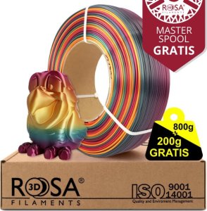 ROSA3D Filament ROSA3D ReFill PLA Rainbow Silk Tropical 1,75mm 800g + 200g GRATIS 1