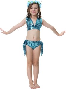 Master Kostium Syrenki Strój Kąpielowy Ariel 150 cm 4