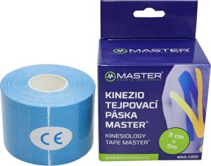 Master Taśma Kinezjologiczna MASTER 5 cm x 5 m Niebieska 2