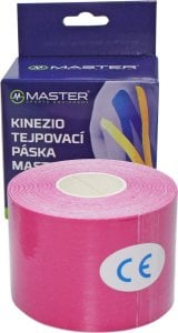 Master Taśma Kinezjologiczna MASTER 5 cm x 5 m Różowa 1