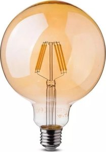 V-TAC Żarówka LED V-TAC 6W Filament E27 Kula Glob G125 Bursztyn VT-1956 2200K 550lm 1