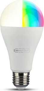 V-TAC Żarówka LED SMART WiFi V-TAC 14W E27 A65 Amazon Alexa Google Home VT-5142 RGB+2700K-6500K 1400lm 1