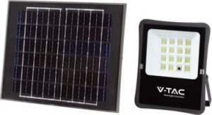 Naświetlacz V-TAC Projektor LED Solarny V-TAC 16W Pilot, AUTO, Timer IP65 VT-55200 6400K 1600lm 1