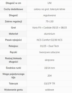 Gabel Gabel Stretch Lite Reguliuojamos šiaurietiškojo ėjimo lazdos, 75-130 cm, smėlio spalva 3