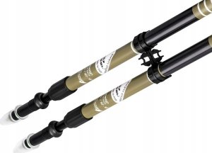 Gabel Gabel Stretch Lite Reguliuojamos šiaurietiškojo ėjimo lazdos, 75-130 cm, smėlio spalva 9