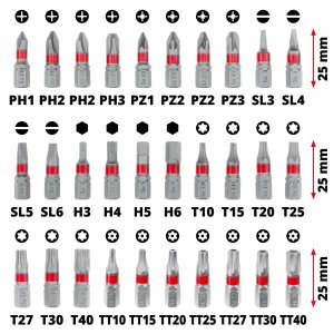 Zestaw narzędzi Einhell ZESTAW BITÓW 32 SZT. XS-CASE 49118693 2