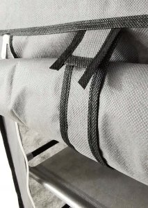 kontrast Solidna szafa tekstylna garderoba na ubrania 170cm szara 11