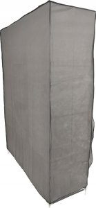 kontrast Solidna szafa tekstylna garderoba na ubrania 170cm szara 6