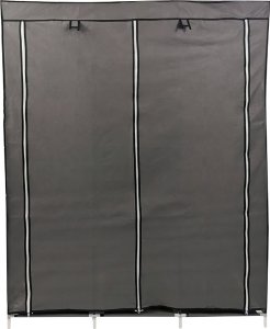 kontrast Solidna szafa tekstylna garderoba na ubrania 170cm szara 8