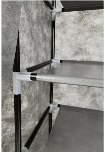 kontrast Solidna szafa tekstylna garderoba na obuwie ubrania 160cm szara 11