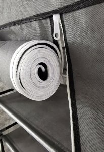 kontrast Solidna szafa tekstylna garderoba na obuwie ubrania 160cm szara 12