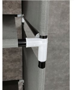 kontrast Solidna szafa tekstylna garderoba na obuwie ubrania 160cm szara 14