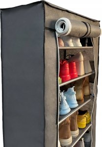 kontrast Solidna szafa tekstylna garderoba na obuwie ubrania 160cm szara 4