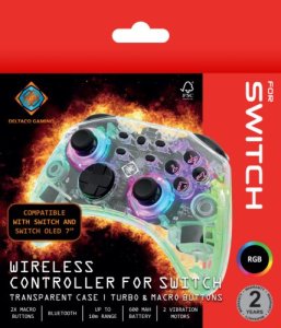 Kontroler Deltaco Belaidis permatomas DELTACO GAMING Nintendo Switch valdymo pultelis, RGB / 4222135 12