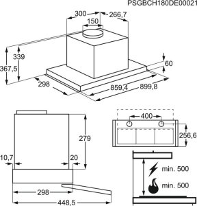 Okap Electrolux Gartraukis Electrolux LFP539X 7