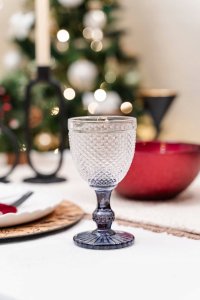 Vivalto Kieliszek do wina z kryształowym wzorem, 330 ml, 6 sztuk 3