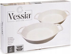 Vessia Naczynia do zapiekania z porcelany, zestaw 2 szt. 3
