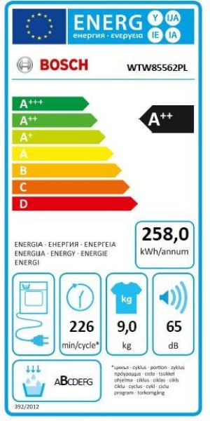Suszarka do ubrań Bosch WTW85562PL 6