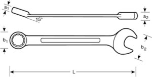 Bahco Klucz płasko-oczkowy z grzechotką 1/2" BAHCO 5