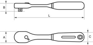 Bahco Grzechotka dwukierunkowa 3/8 in 72 zęby 5 BAHCO 5