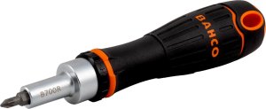 Bahco Zestaw bitów 1/4" płaskich/Phillips/Pozidriv/TORX/sześciokątnych i uchwyt wkrętaka grzechotkowego - 36 szt. BAHCO 4