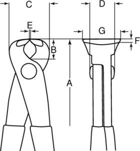 Bahco Obcęgi do cięcia drutu 280 mm, zakres cięcia Fe 3.0 mm 2339-280IP BAHCO 6