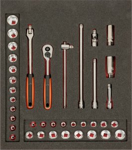 Bahco Zestaw nasadek 3/8", 38 elementów BAHCO 1