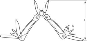 Bahco Mini narzędzie wielofunkcyjne 18 funkcji 110 mm BAHCO 5