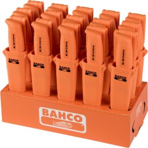 Bahco Nóż ciesielski ze stali nierdzewnej, długość 100 mm, etui BAHCO 2