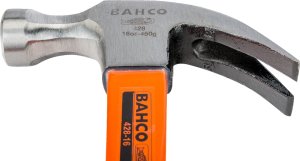 Bahco Młotek ciesielski 450g z wyciągaczem do gwoździ z trzonkiem z włókna szklanego BAHCO 3