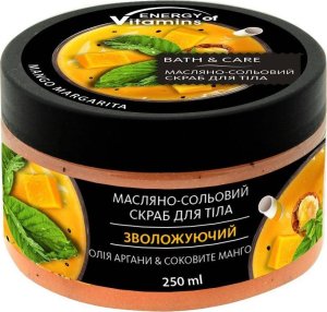 ENERGY OF VITAMINS Energy of Vitamins Peeling solny do ciała Olej Arganowy i Soczyste Mango 250ml 1