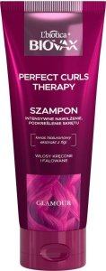 BIOVAX Biovax Glamour Perfect Curls Therapy intensywnie nawilżający szampon do włosów kręconych i falowanych 200ml 1