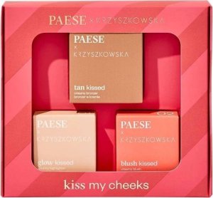 Paese Paese Kiss My Cheeks 02 zestaw kremowy bronzer 12g + kremowy róż 4g + kremowy rozświetlacz 4g 1