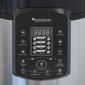 Multicooker TurboTronic Szybkowar TurboTronic garnek elektryczny multicoocer kombiwar parowar 6L 1000W 70 kpa 14 programów Srebrny 11