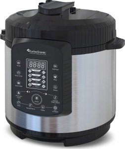 Multicooker TurboTronic Szybkowar TurboTronic garnek elektryczny multicoocer kombiwar parowar 6L 1000W 70 kpa 14 programów Srebrny 5