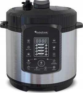 Multicooker TurboTronic Szybkowar TurboTronic garnek elektryczny multicoocer kombiwar parowar 6L 1000W 70 kpa 14 programów Srebrny 8