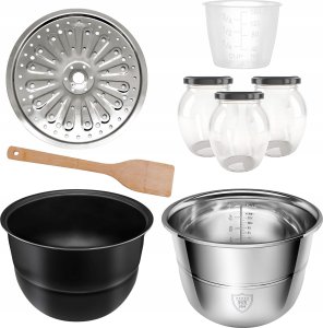 Multicooker TurboTronic Szybkowar TurboTronic garnek elektryczny multicoocer kombiwar parowar 6L 1000W 70 kpa 14 programów Czarny 9