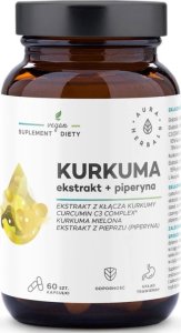 Aura Herbals AURA HERBALS Kurkuma Ekstrakt+Piperyna 60caps CURCUMIN 1