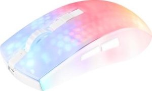 Mysz Deltaco Belaidė pusiau permatoma DELTACO GAMING pelė, RGB, itin lengva, balta / GAM-145-W 11