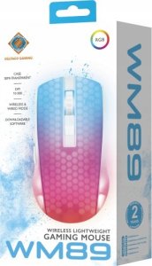 Mysz Deltaco Belaidė pusiau permatoma DELTACO GAMING pelė, RGB, itin lengva, balta / GAM-145-W 5