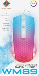 Mysz Deltaco Belaidė pusiau permatoma DELTACO GAMING pelė, RGB, itin lengva, balta / GAM-145-W 10