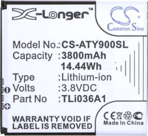 Cameron Sino Akumulator Bateria Typ Tli036a1 Do Alcatel One Touch Link Y900 Y900nb 4g+ Lte Y901nb / Cs-aty900sl 3