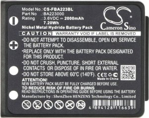 Cameron Sino Akumulator Bateria Typu Ba223000 Ba223030 Fub6 Do Hbc Radiomatic Quadrix Keynote Patrol D Micron 4 5 6 7  Linus 4 Vector Pro / Cs-fba223bl 3