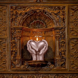 Candellana Świeca Hand LOVE Świeczka Serce parafina 35h 5